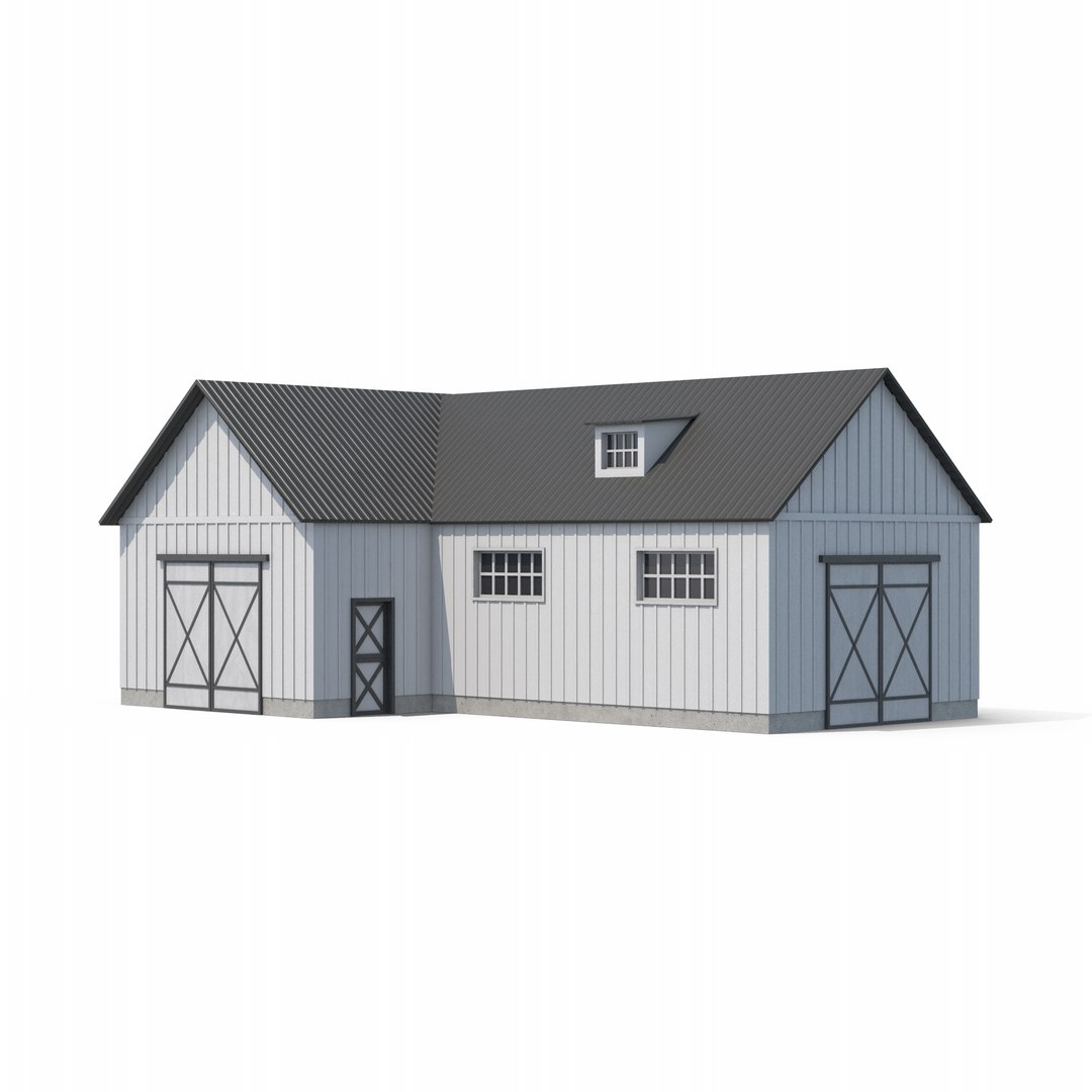 Farm Building Model - TurboSquid 2288967