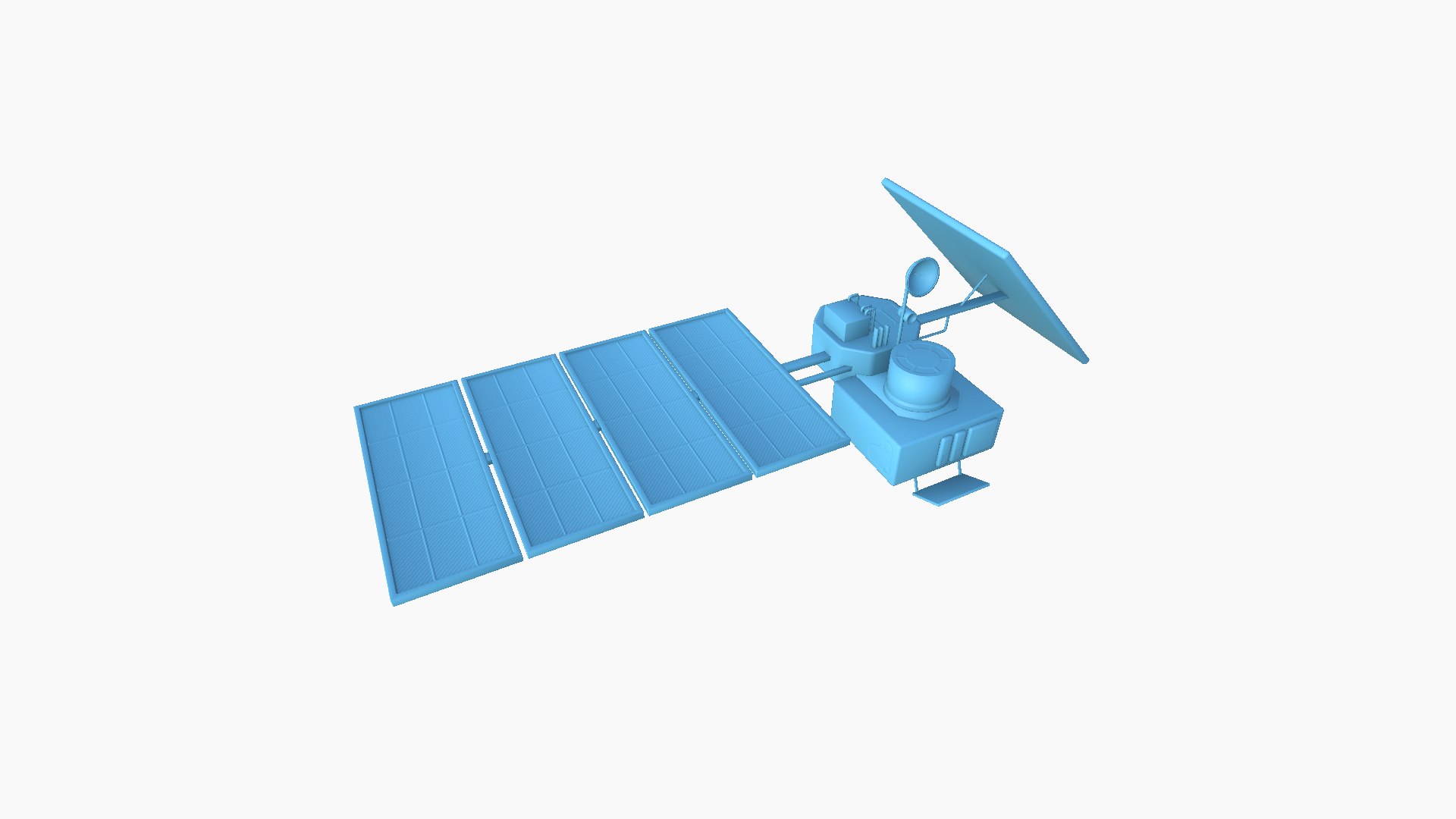 3D Model Satellite J09 USA - SciFi Space Design - TurboSquid 2228726