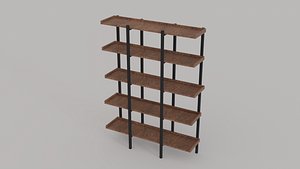 Bookshelf for Low Poly Games