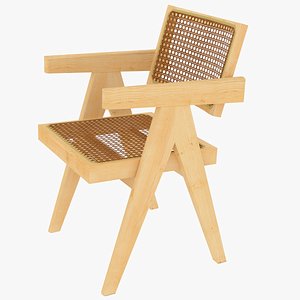 3D Dinning Clear Wooden Chair