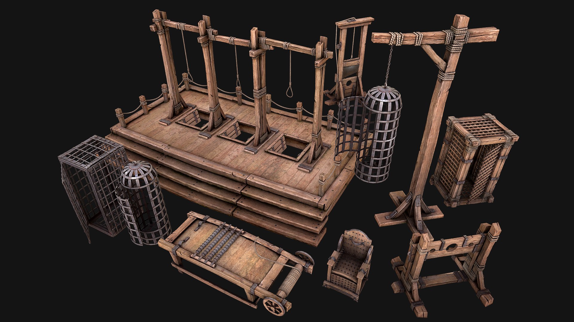 3D Medieval Torture Device Pack https://p.turbosquid.com/ts-thumb/2z/PFIDKa/LI/aatorturepack4/png/1669554972/1920x1080/fit_q87/6e293a8e9ff4ddfe6b9e72f137938a23497eb13e/aatorturepack4.jpg