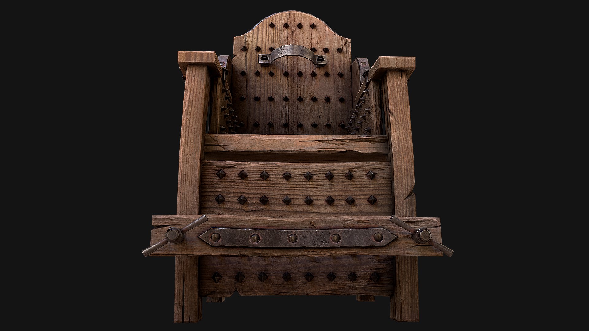 3D Medieval Torture Device Pack https://p.turbosquid.com/ts-thumb/2z/PFIDKa/hI/torturechair_14/png/1669555071/1920x1080/fit_q87/debed58724b74365f112006839813aa6b8889c65/torturechair_14.jpg