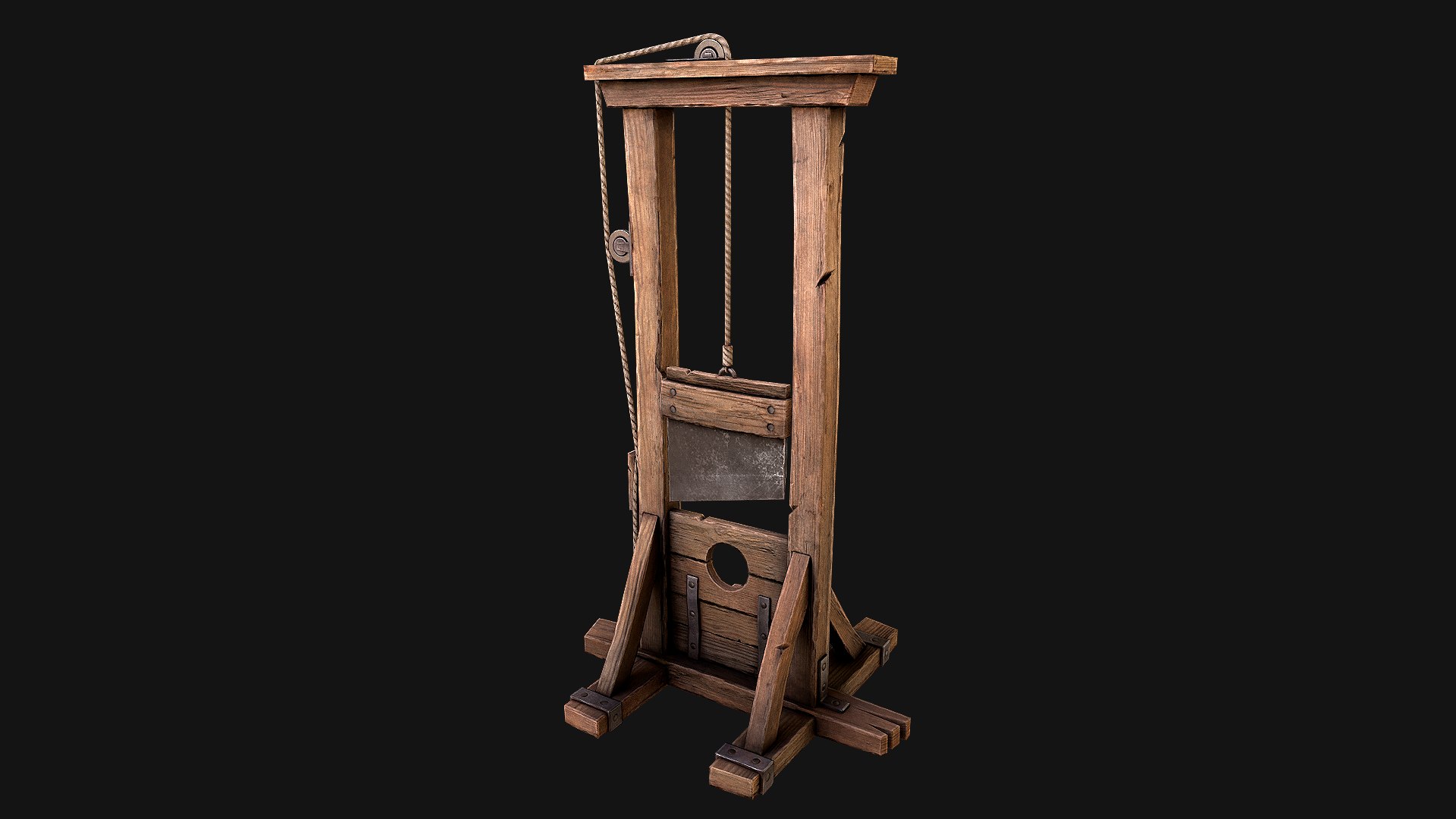 3D Medieval Torture Device Pack https://p.turbosquid.com/ts-thumb/2z/PFIDKa/kV/guillotine2/png/1669554998/1920x1080/fit_q87/a0182ec882f59725800281676a37f55b7cf13555/guillotine2.jpg
