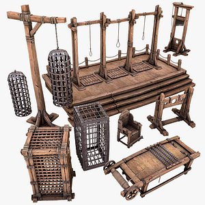 3D Medieval Torture Device Pack