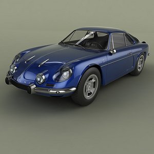 3D 1968 renault alpine a110