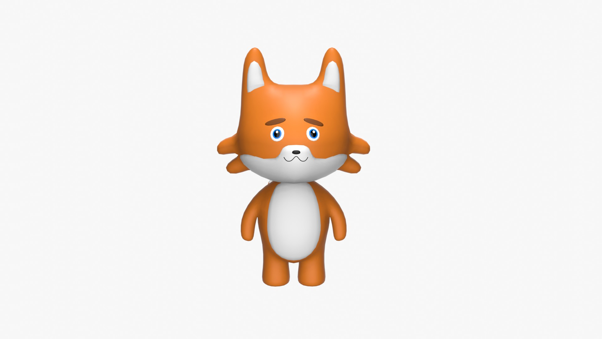 Cartoon Character 01 - Fox 3D Model - TurboSquid 2161112