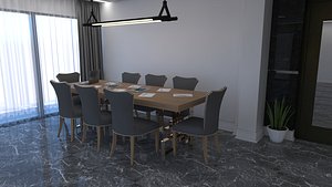 3D model office table
