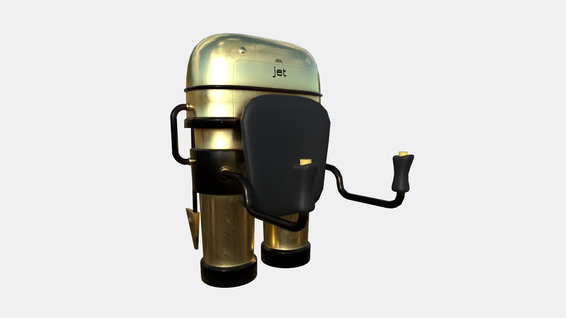 3D Jetpack C08 Gold - SciFi Character Design - TurboSquid 1888898