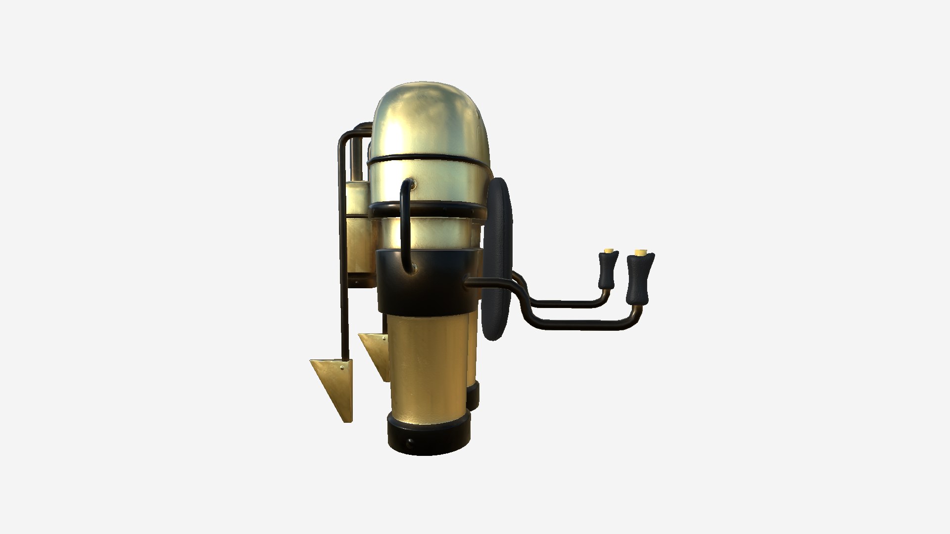3D Jetpack C08 Gold - SciFi Character Design - TurboSquid 1888898