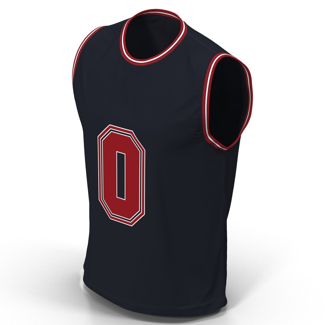 Basketball Jersey Black C4d