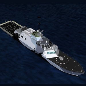 3D Freedom Class Blk 1 LCS-7 USS Detroit model