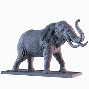 3D model elephant printing