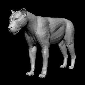 Lion Body Base Mesh