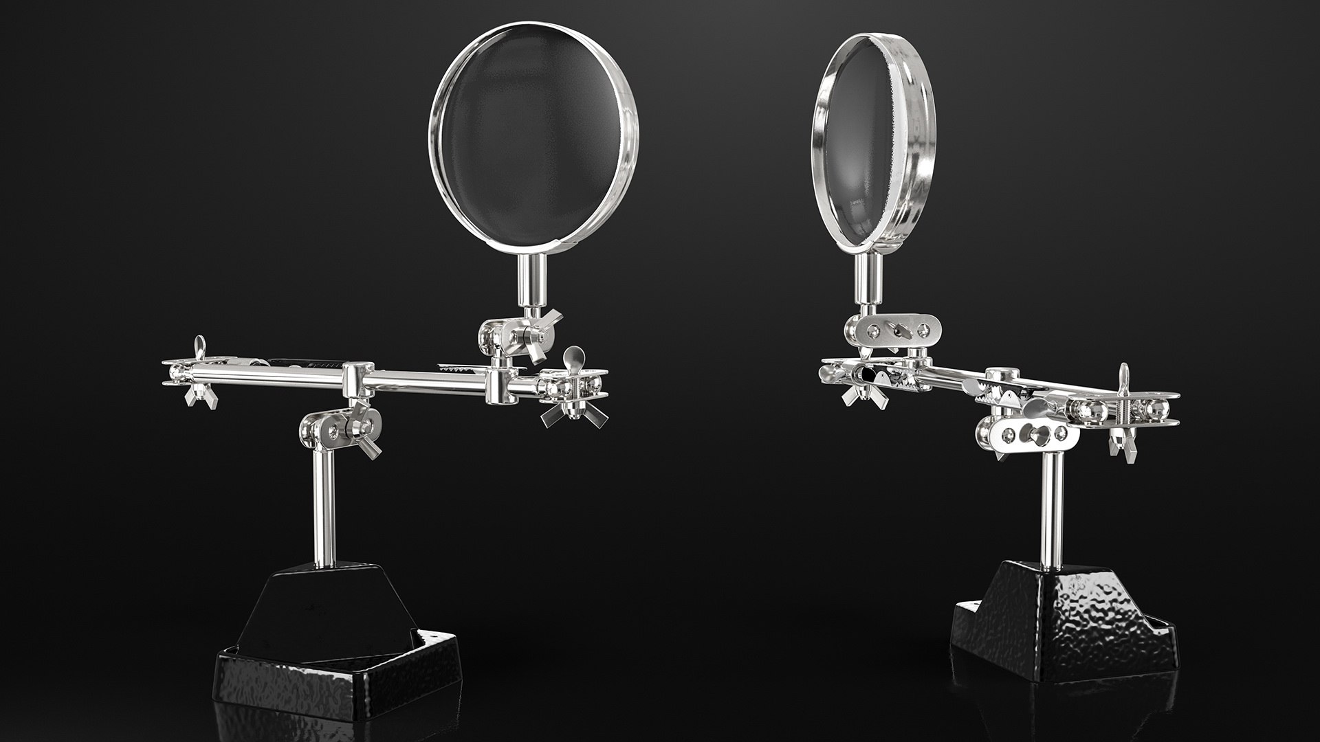 helping hands magnifier clips 3D https://p.turbosquid.com/ts-thumb/2z/pLJihs/8WYtkval/helpinghandswithmagnifierandclipsvray3dmodel002/jpg/1597542318/1920x1080/fit_q87/5e402ef45de5cd145a9a2494988468fd05d3066a/helpinghandswithmagnifierandclipsvray3dmodel002.jpg