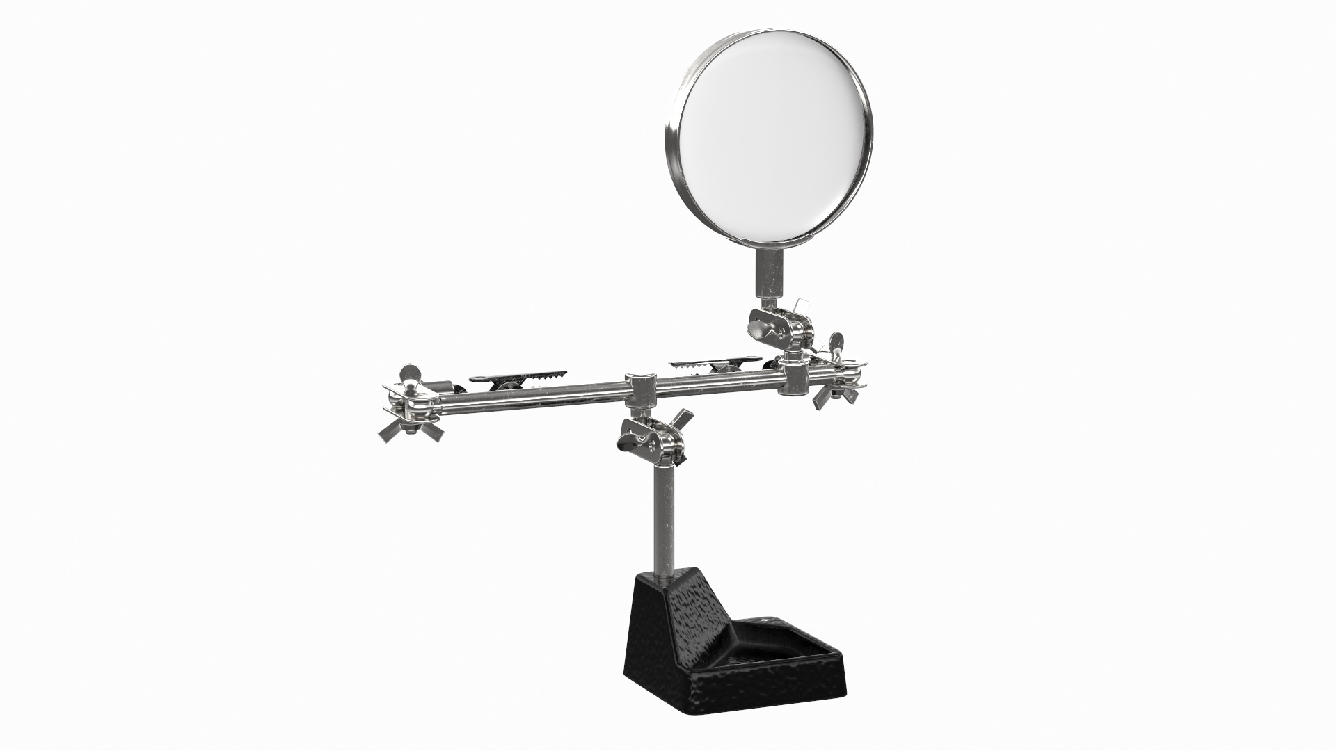 helping hands magnifier clips 3D https://p.turbosquid.com/ts-thumb/2z/pLJihs/iSvgFZqS/helping_hands_with_magnifier_and_clips_360/jpg/1597540773/1920x1080/turn_fit_q99/f6705f144f39d68692573da81902682e5862bca5/helping_hands_with_magnifier_and_clips_360-1.jpg