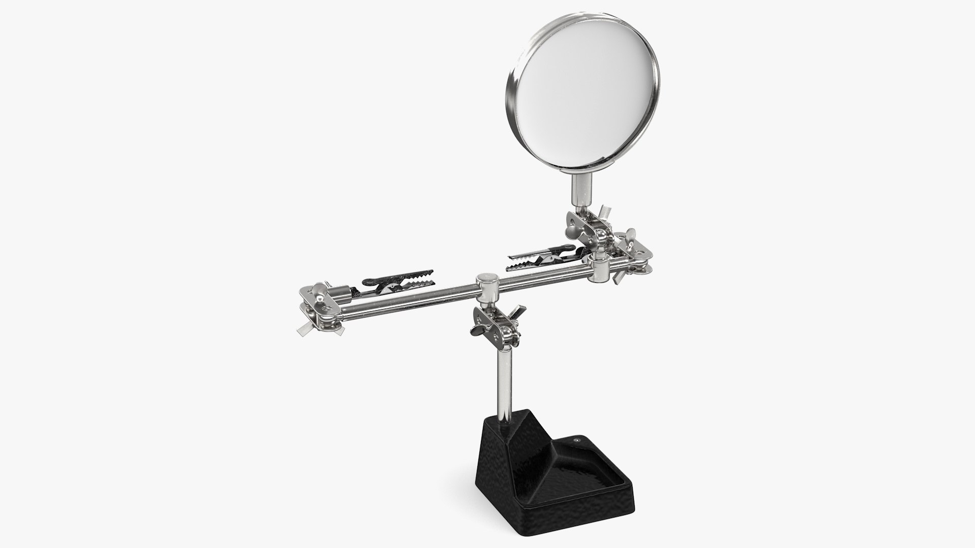 helping hands magnifier clips 3D https://p.turbosquid.com/ts-thumb/2z/pLJihs/izX8FKDt/helpinghandswithmagnifierandclipsvray3dmodel001/jpg/1597542308/1920x1080/fit_q87/cbe48e62242ea8727edd1d6416e09c20837e76c4/helpinghandswithmagnifierandclipsvray3dmodel001.jpg