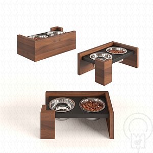 3D Pet bowl wet food water - Roy model