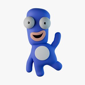 3D model Dudu  Rigged Cartoon Character