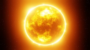 Realistic Glowing Sun - Procedural Low Poly 3D Model