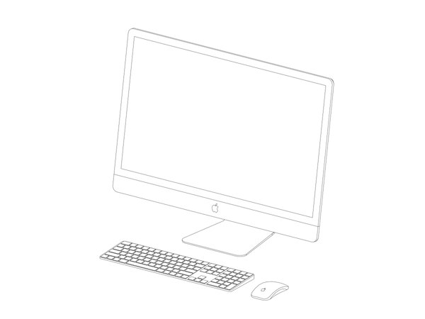 Apple iMac 27 Workstation - Revit Family Modelo 3D - TurboSquid 1918600