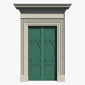 renaissance entrance door 3d model