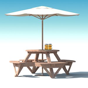 garden furniture: exterior picnic 3d max