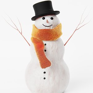 snowman snow man 3D model