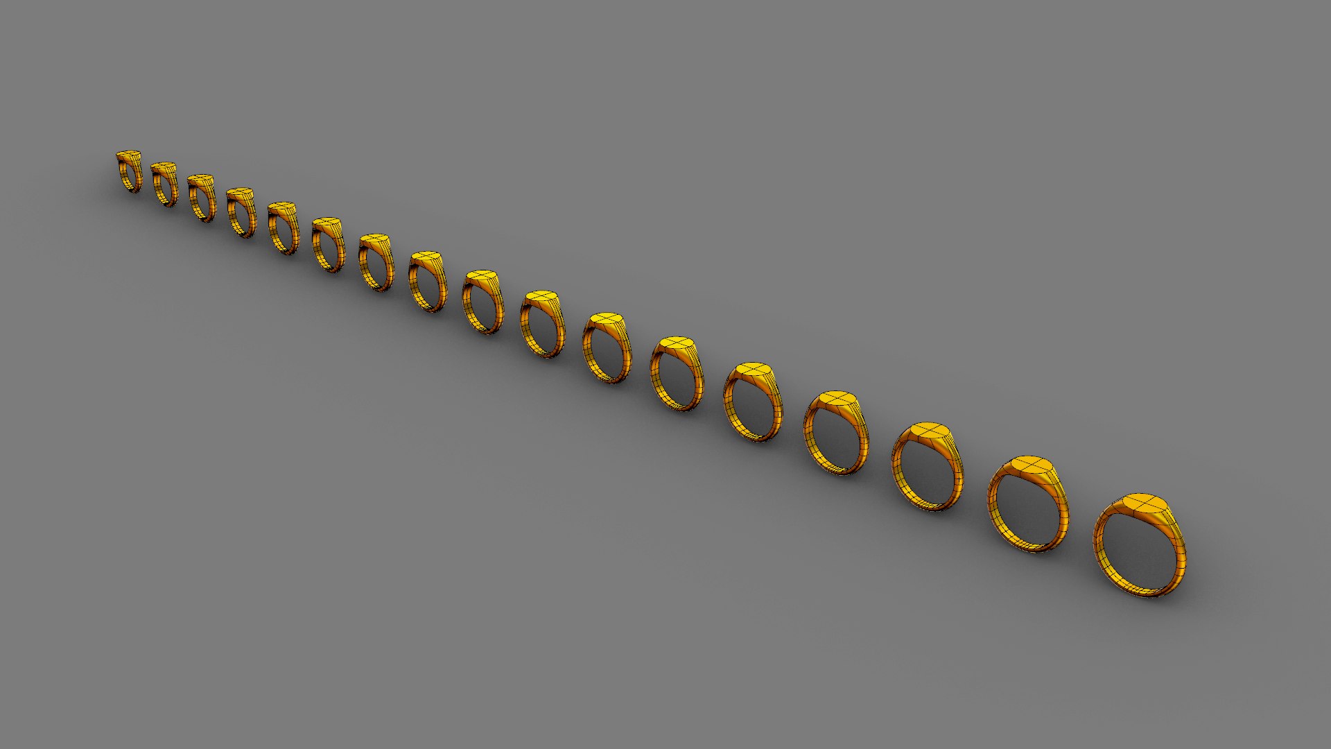Classic Rings All Sizes Printable 3D Models 3D - TurboSquid 1995006