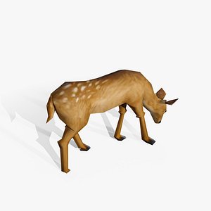 Deer Low Poly Game Asset