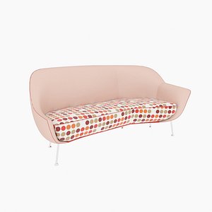 leather sofa 3d model