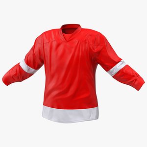 Hockey Jersey Crimson 3D model