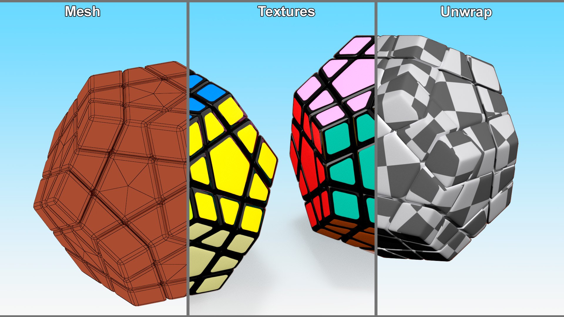 Rubiks Megaminx Toy Solved 3D https://p.turbosquid.com/ts-thumb/30/OFAvVr/t2/rubiksmegaminxtoysolvedmb3dmodel010/jpg/1708222373/1920x1080/fit_q87/6bcaa27d8b3ef9a57216dde96e2f53777ac3e9fa/rubiksmegaminxtoysolvedmb3dmodel010.jpg