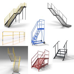 Industrial Stairs Steps Collection