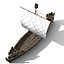 3d medieval ship model