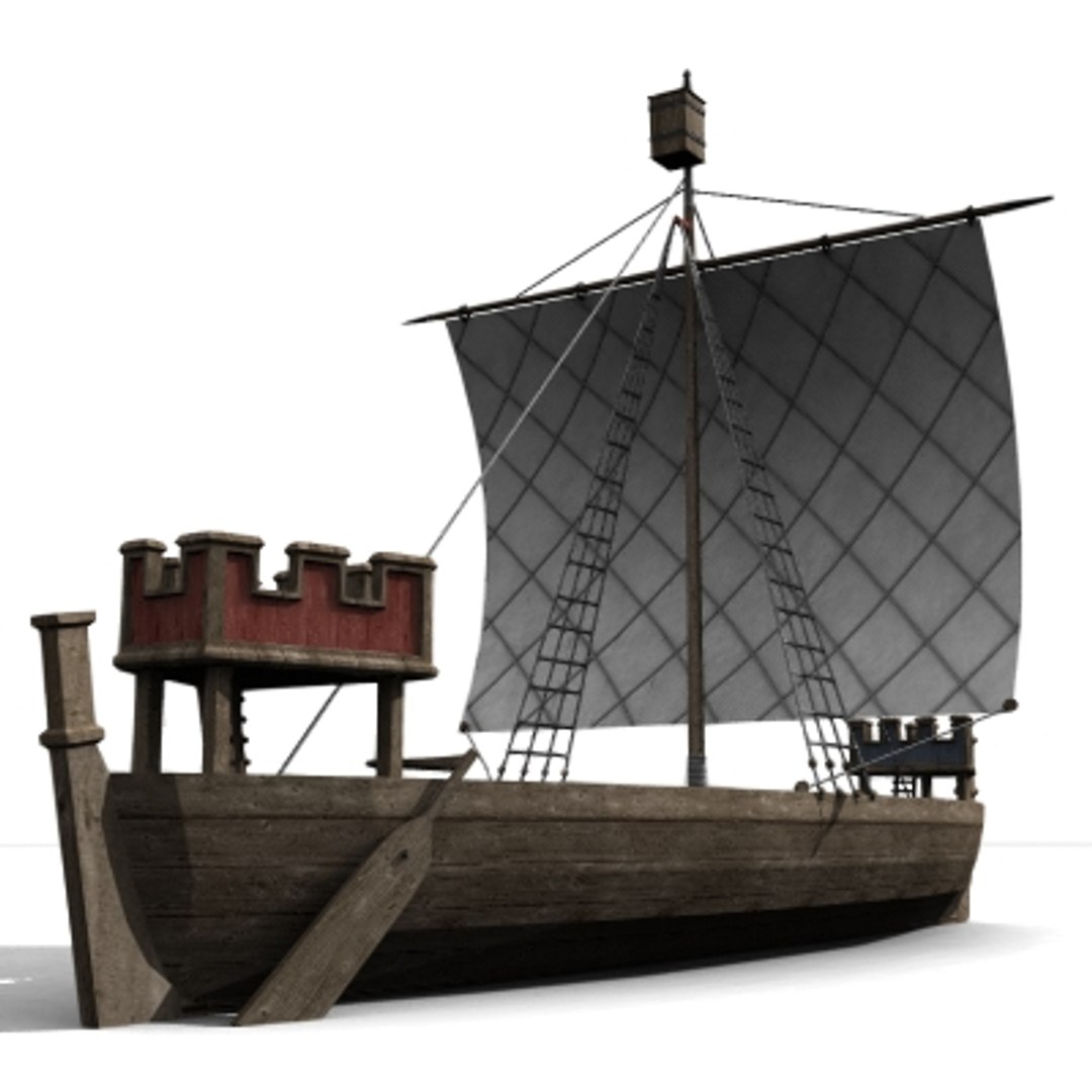 3d Medieval Ship Model