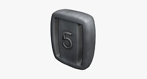 3d model of lead weight scuba