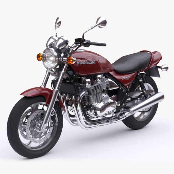 3D Kawasaki Zephyr 1100 1992 model