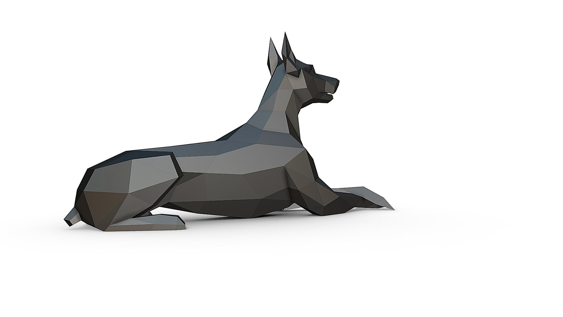 Doberman Figure 3D Model - TurboSquid 1844366