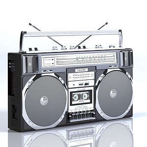 Crown Black Boombox