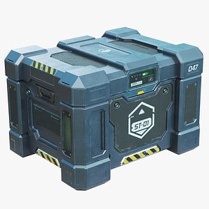 Sci Fi Military Storage Crate