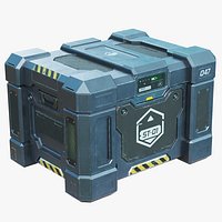 Sci Fi Military Storage Crate