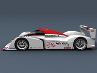 Peugeot 908 LM, Low poly