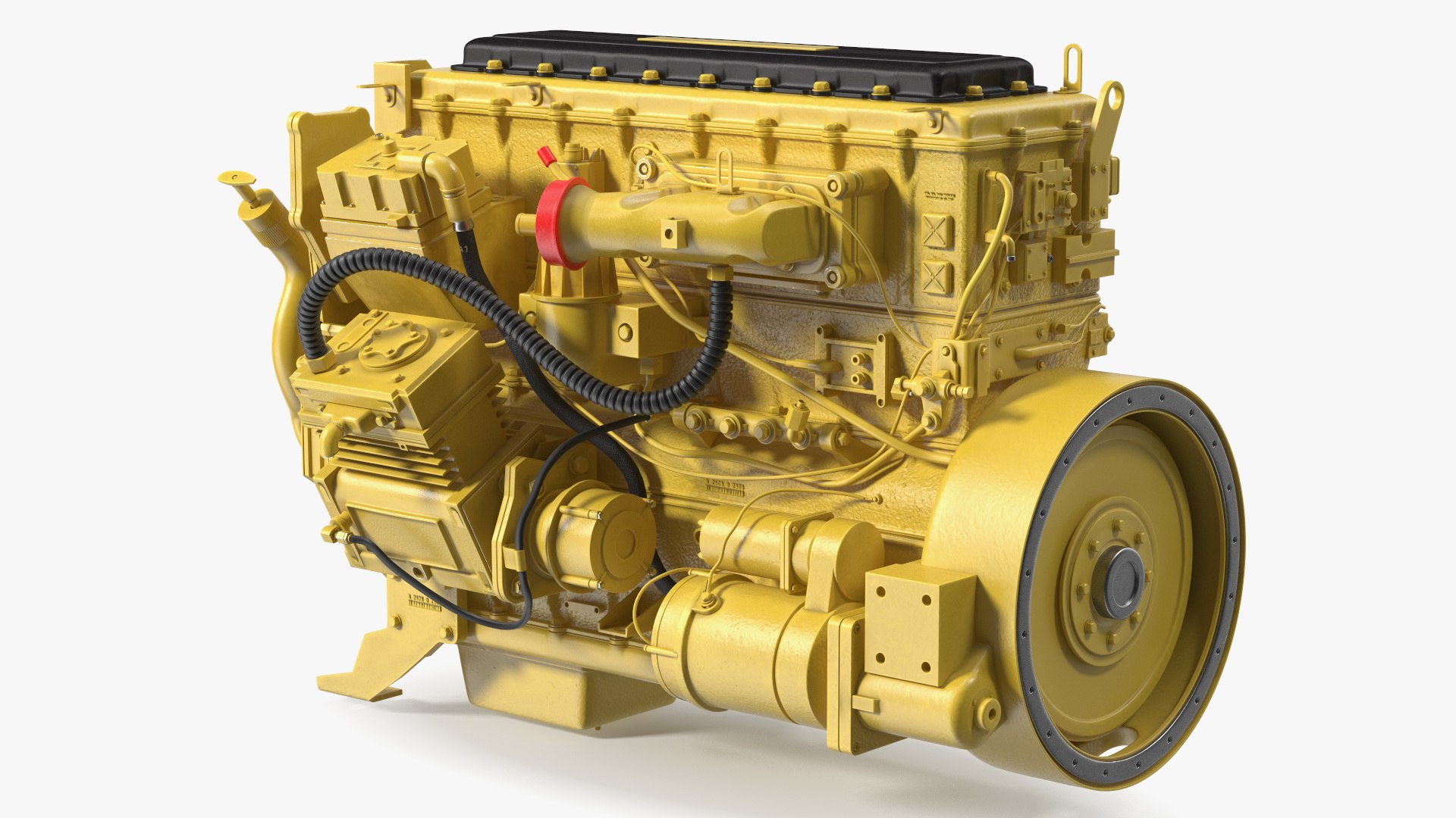 Tractor Diesel Engine 3D model preview