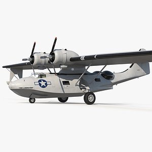 Flying Boat Consolidated PBY Catalina WWII Rigged