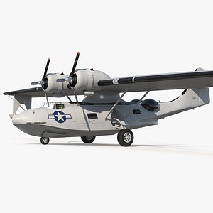 Flying Boat Consolidated PBY Catalina WWII Rigged