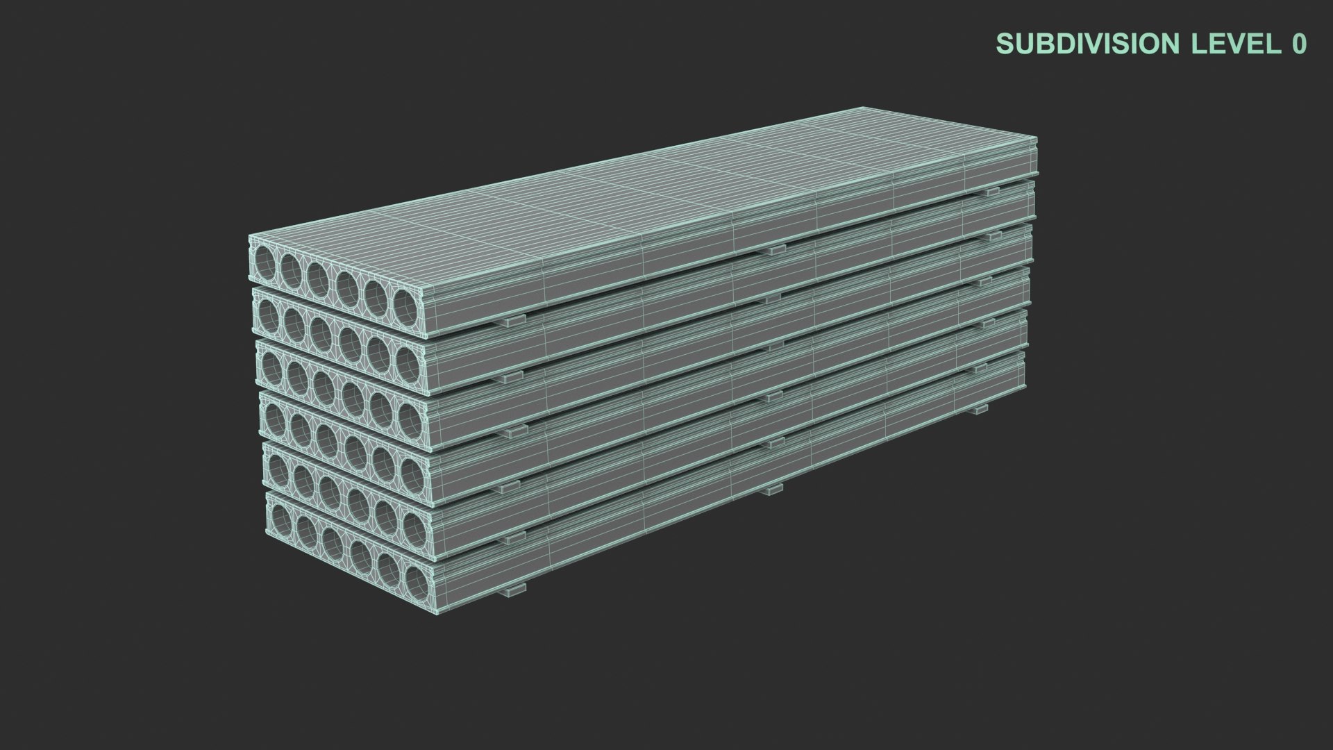 3D Concrete Slab Stack Model - TurboSquid 2012974