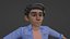 Modello 3D del personaggio del ragazzo dei cartoni animati truccato