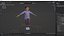 Modello 3D del personaggio del ragazzo dei cartoni animati truccato
