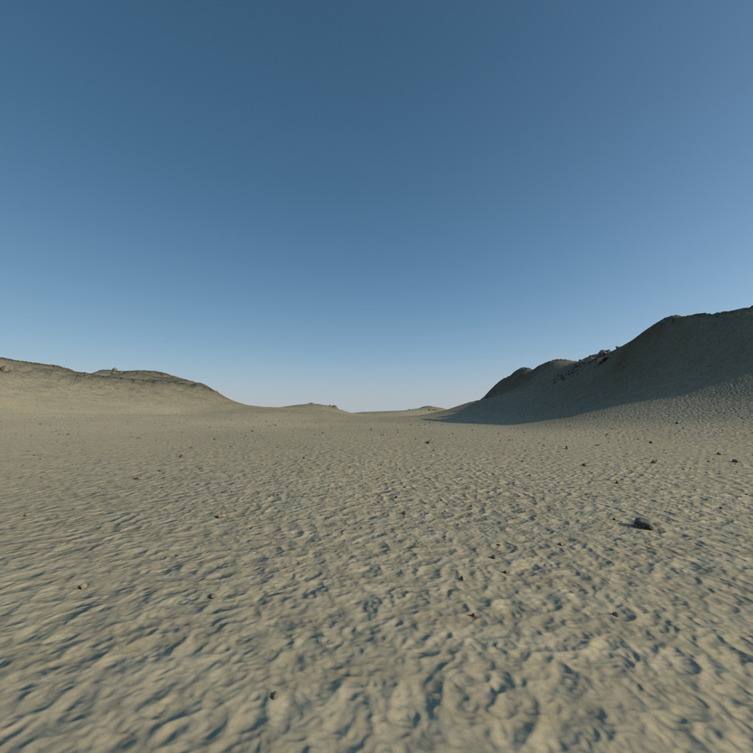 3d model desert terrain landscape