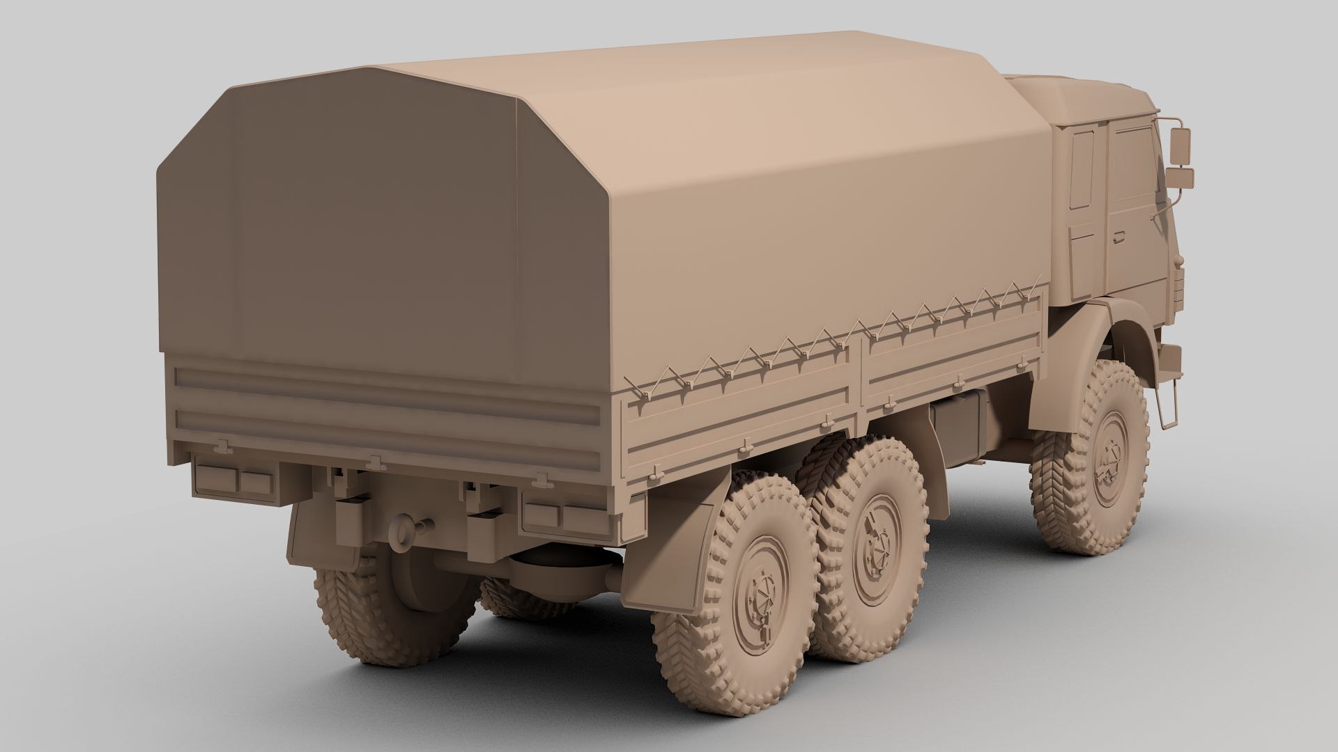 3D KAMAZ Military Truck Model - TurboSquid 2154534